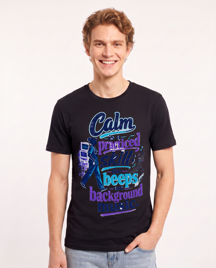 Nurse Black T-Shirt for Men – Nursing Life Graphic Tee product image 1