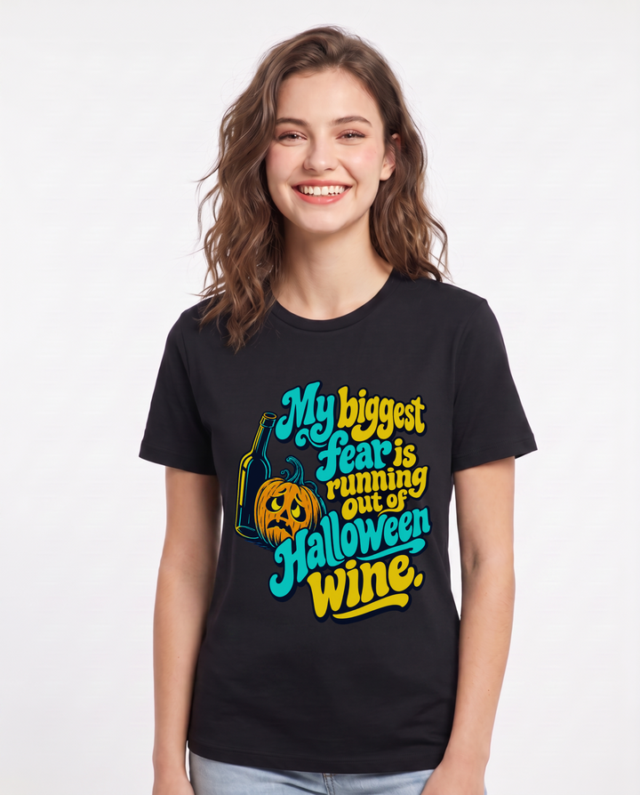 Halloween Black T-Shirt for Women – Halloween Theme Graphic Tee product image 3