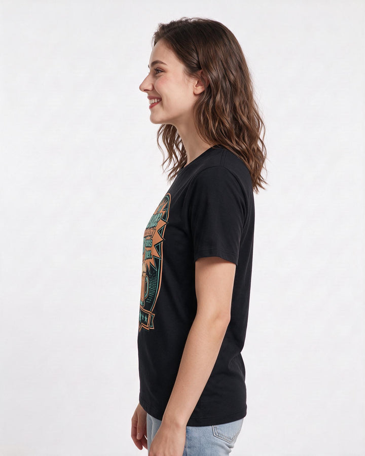 Funny Beer Women's Black T-Shirt - Is it BYOB? Because my B stands for product image 2