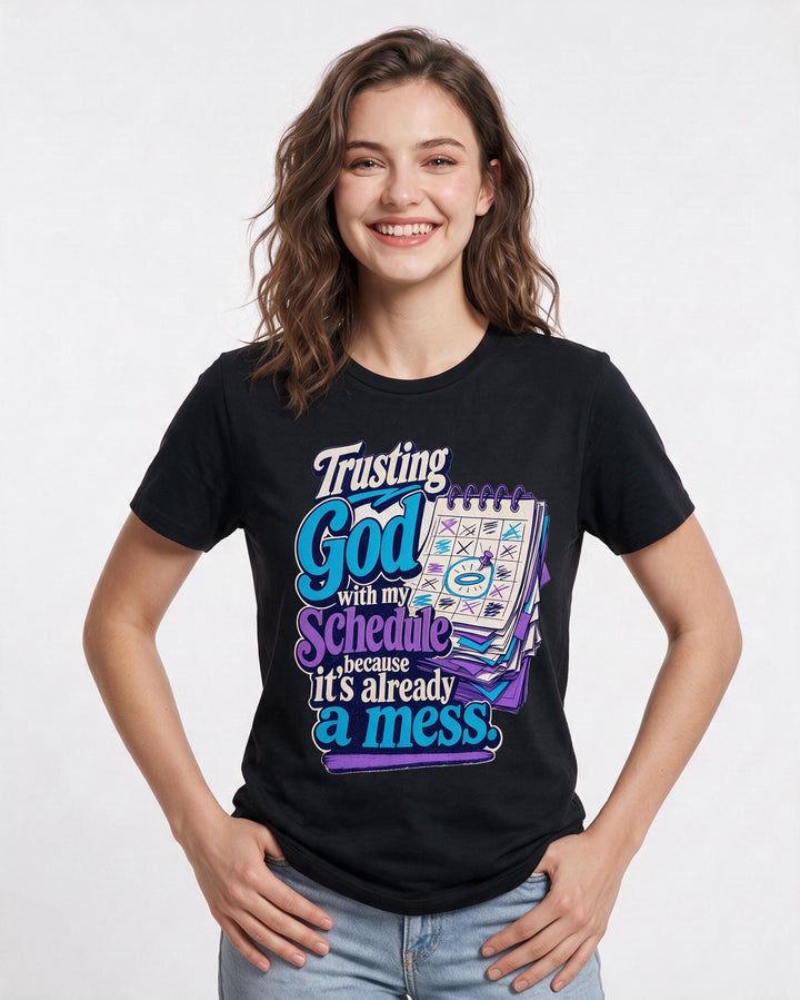 Christian Faith Black T-Shirt for Women – Everyday Expression Graphic Tee product image 1