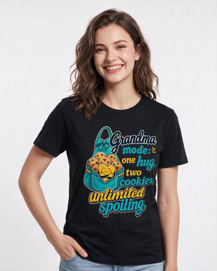 Grandparent Black T-Shirt for Women – Everyday Expression Graphic Tee product image 1
