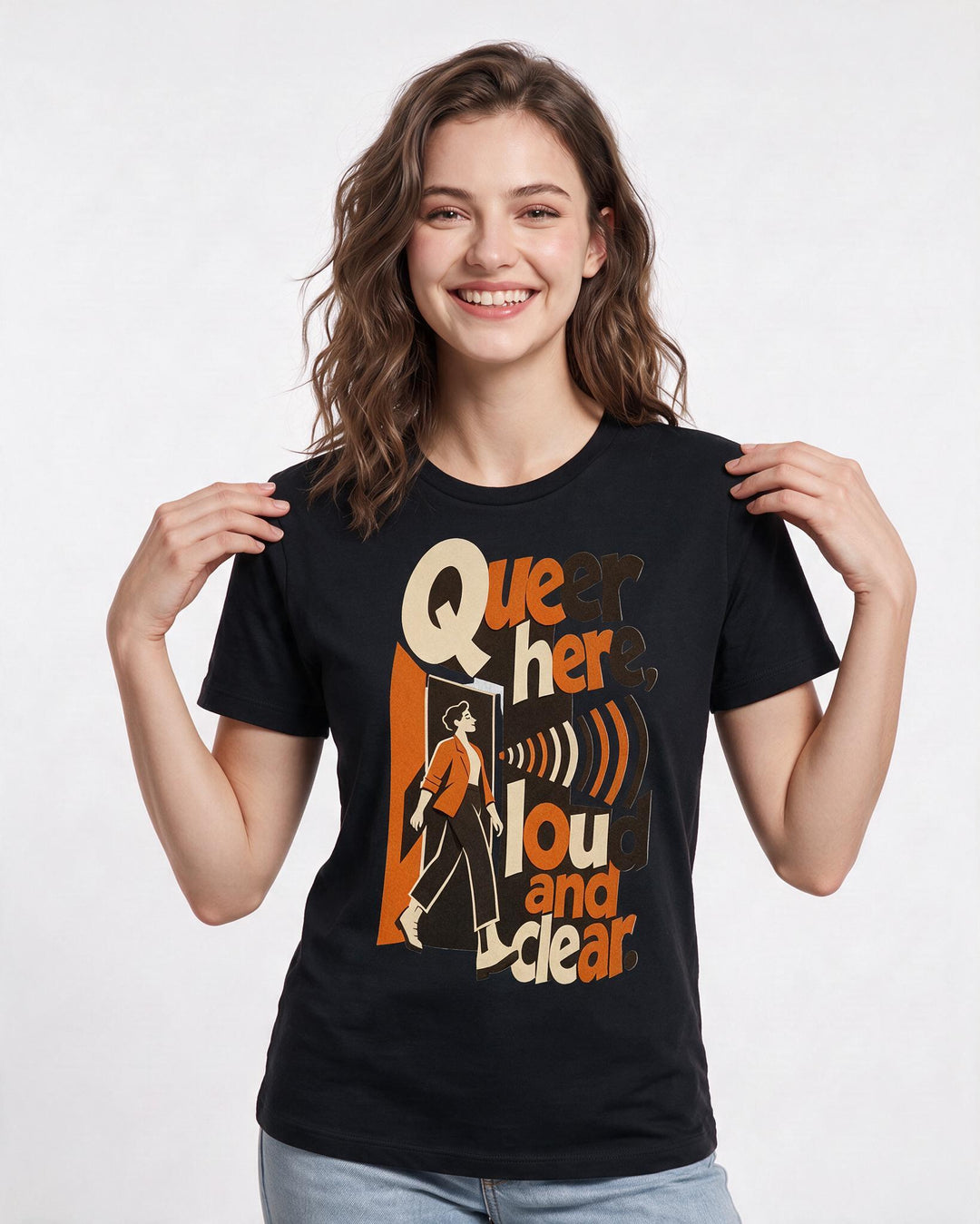 Pride Black T-Shirt for Women – Everyday Expression Graphic Tee product image 1