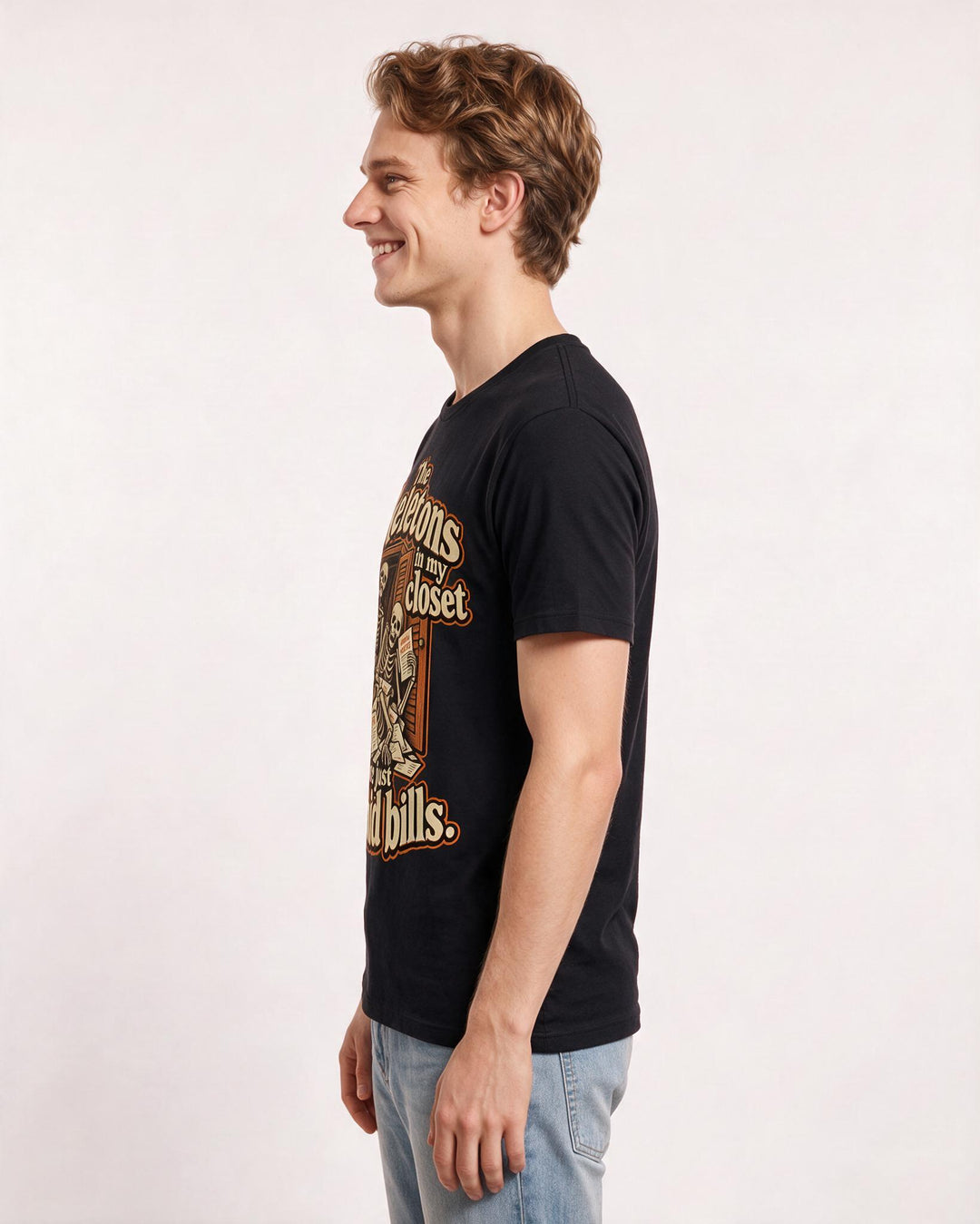 Halloween Black T-Shirt for Men – Halloween Theme Graphic Tee product image 2