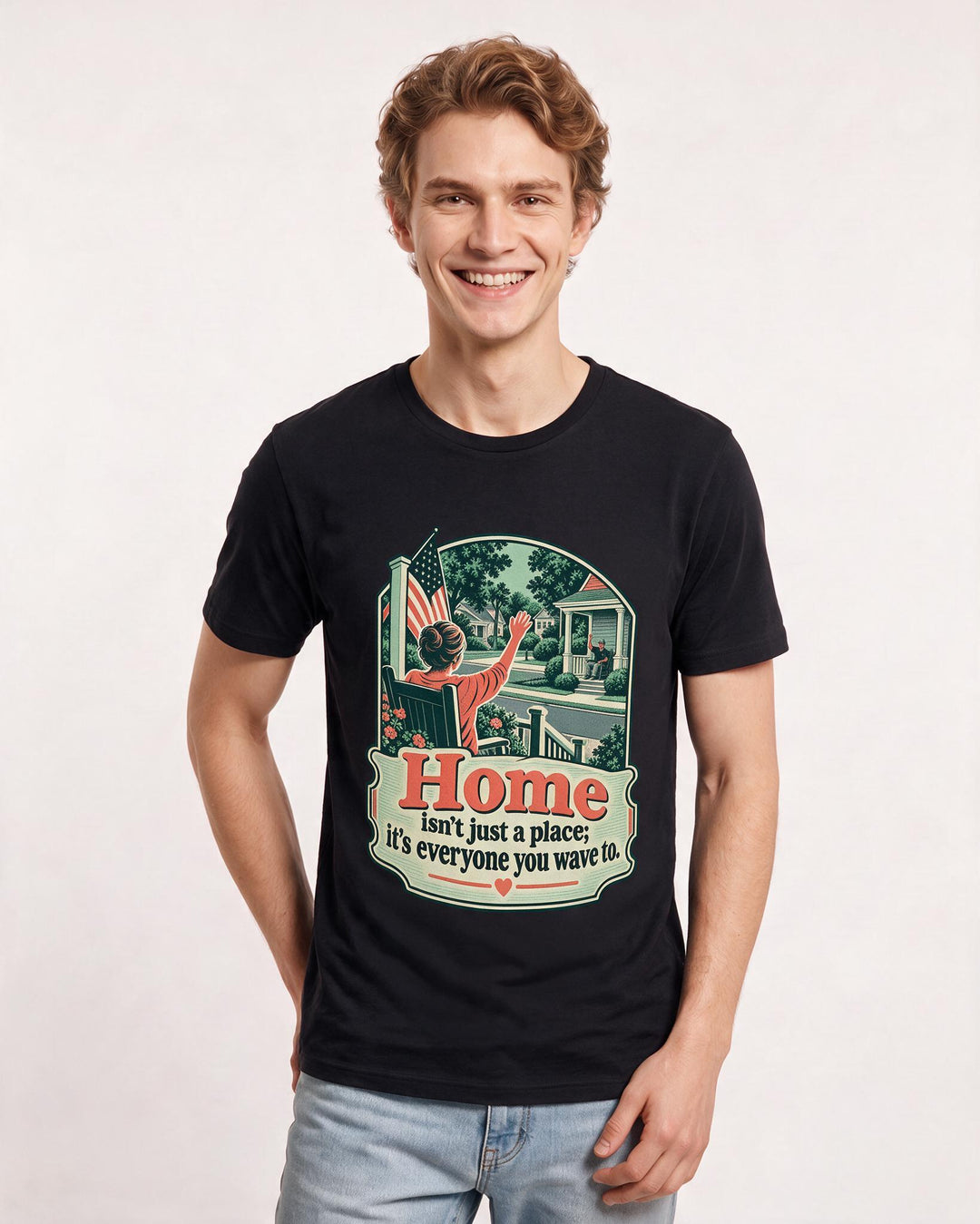 Patriotic Black T-Shirt for Men – Everyday Expression Graphic Tee product image 1