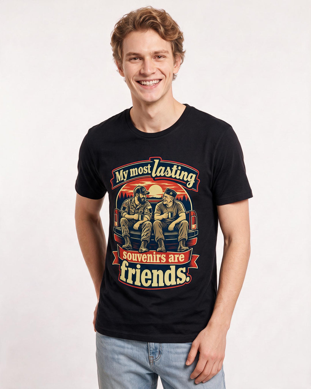 Veteran Black T-Shirt for Men – Everyday Expression Graphic Tee product image 1