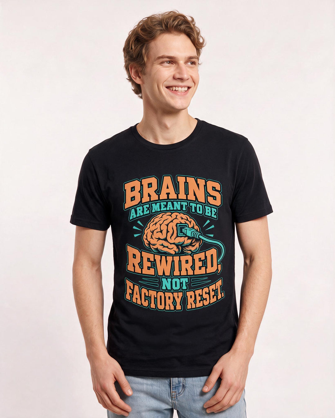 Neurodiversity Black T-Shirt for Men – Everyday Expression Graphic Tee product image 1