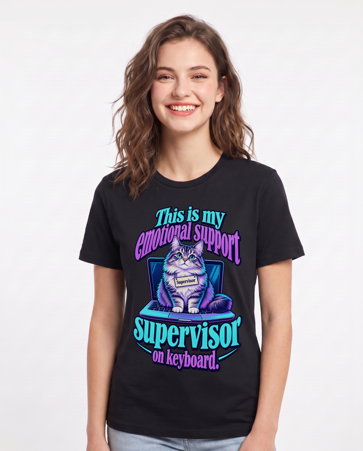 Pet Lover Black T-Shirt for Women – Everyday Expression Graphic Tee product image 3