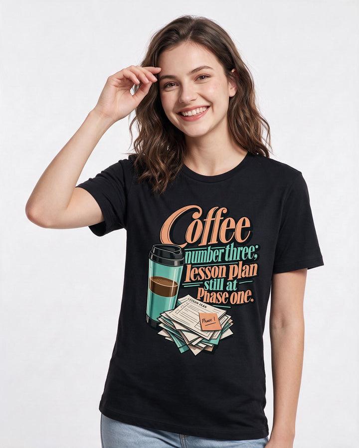 Teacher Black T-Shirt for Women – Everyday Expression Graphic Tee product image 1