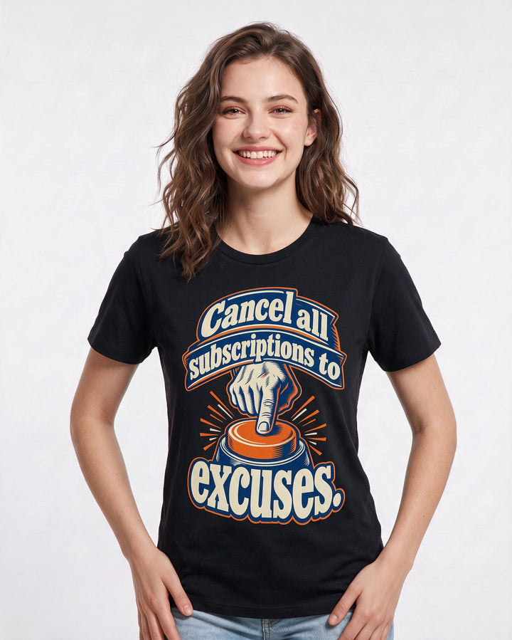 Political Statement Black T-Shirt for Women – Everyday Expression Graphic Tee product image 1