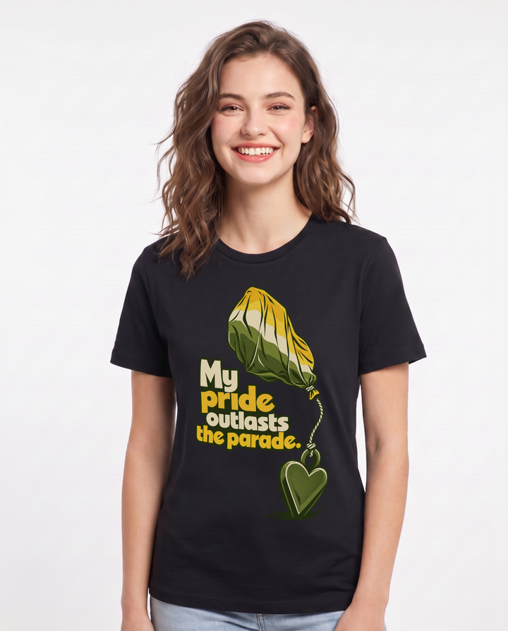 Pride Black T-Shirt for Women – Everyday Expression Graphic Tee product image 3