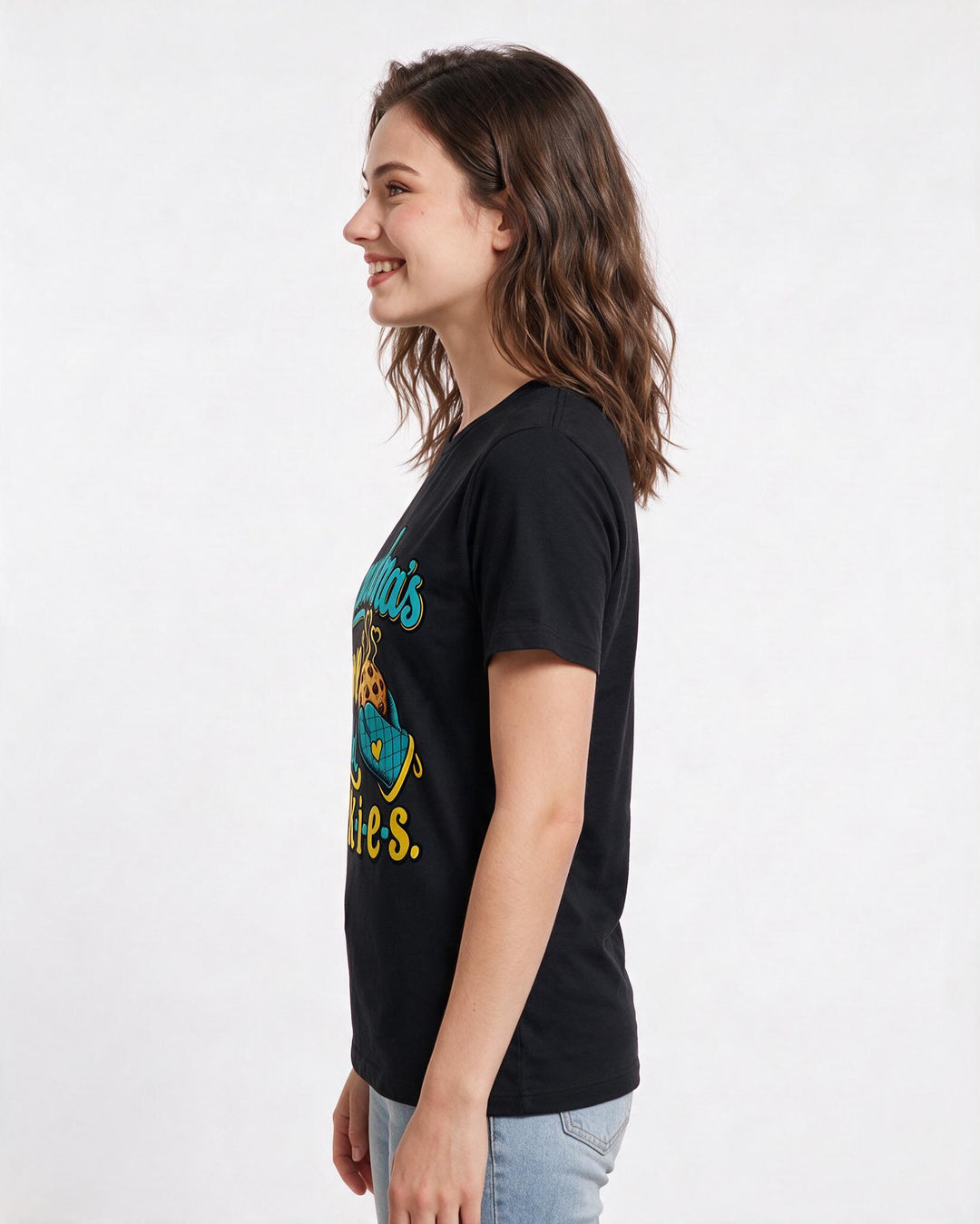 Grandparent Black T-Shirt for Women – Everyday Expression Graphic Tee product image 2