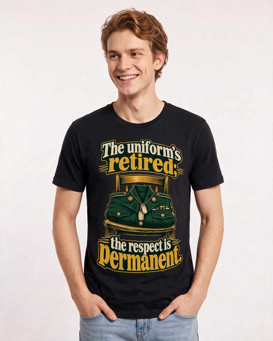 Veteran Black T-Shirt for Men – Everyday Expression Graphic Tee product image 1
