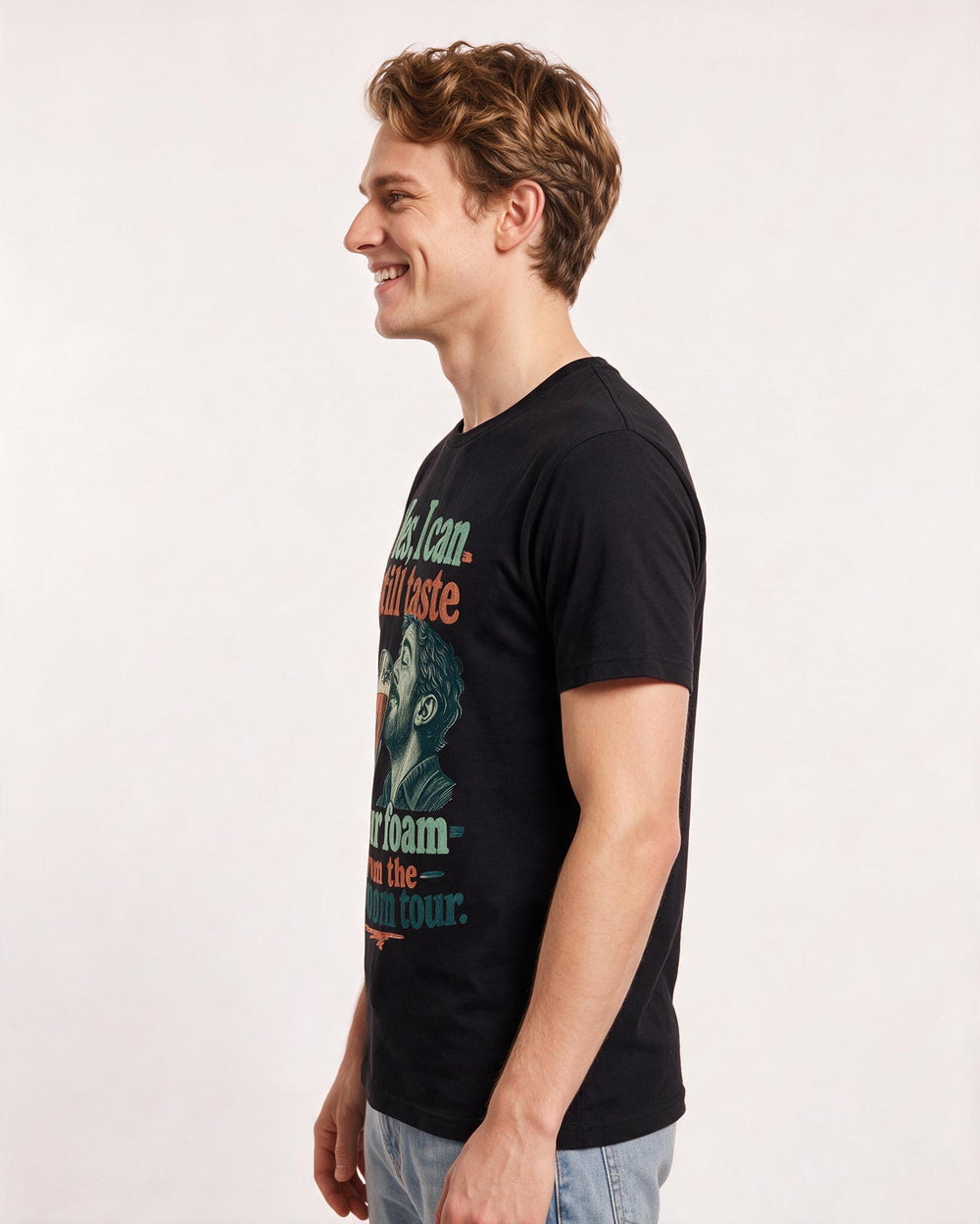 Beer Black T-Shirt for Men – Everyday Expression Graphic Tee product image 2