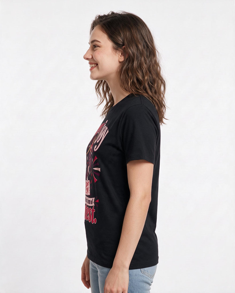 Pride Black T-Shirt for Women – Everyday Expression Graphic Tee product image 2