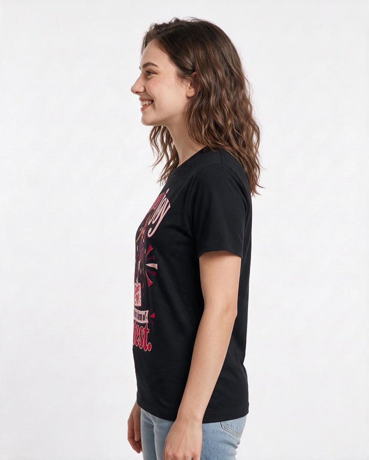Pride Black T-Shirt for Women – Everyday Expression Graphic Tee product image 2