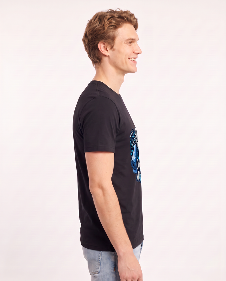 Yoga Instructor: Chaos Coordinator and Alignment Guru Men's Black T-Shirt product image 3