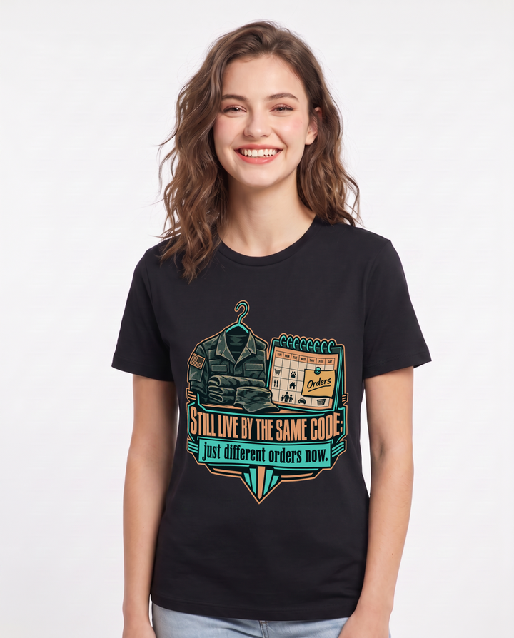 Veteran Black T-Shirt for Women – Everyday Expression Graphic Tee product image 3