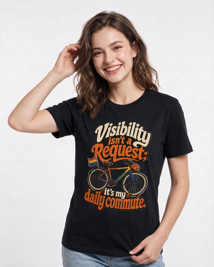 Pride Black T-Shirt for Women – Everyday Expression Graphic Tee product image 1