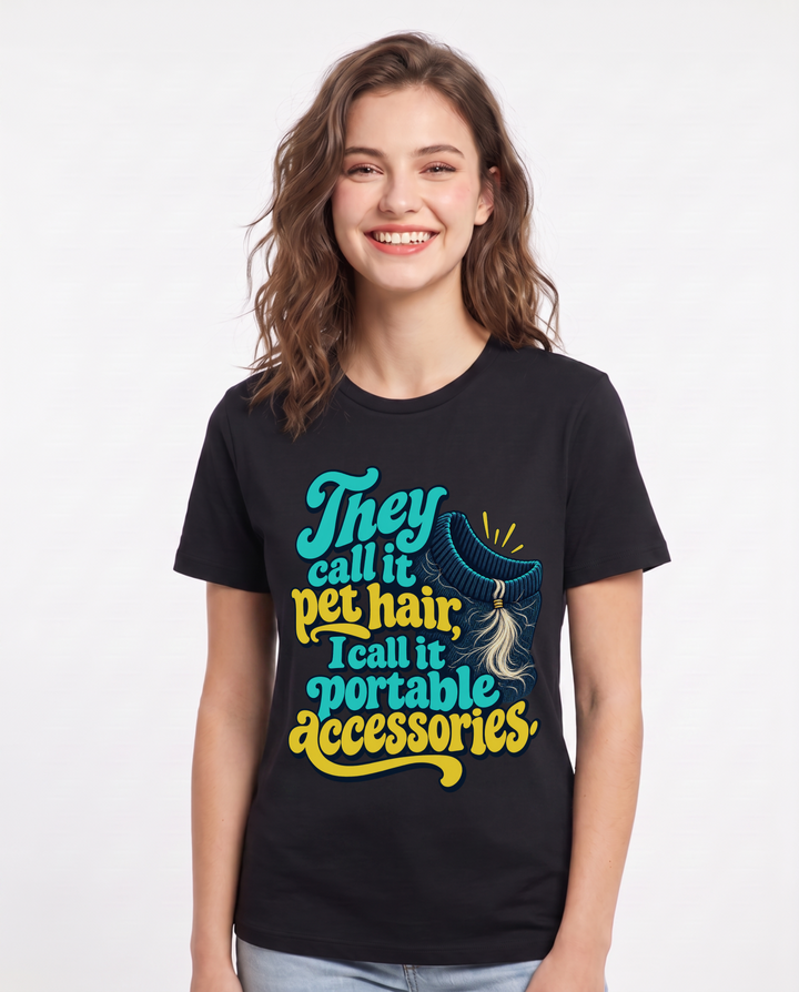 Cat Lover Black T-Shirt for Women – Everyday Expression Graphic Tee product image 3