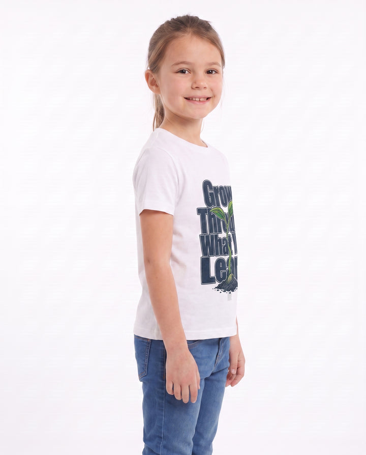 Grow Through What You Learn White T-Shirt mockup 2