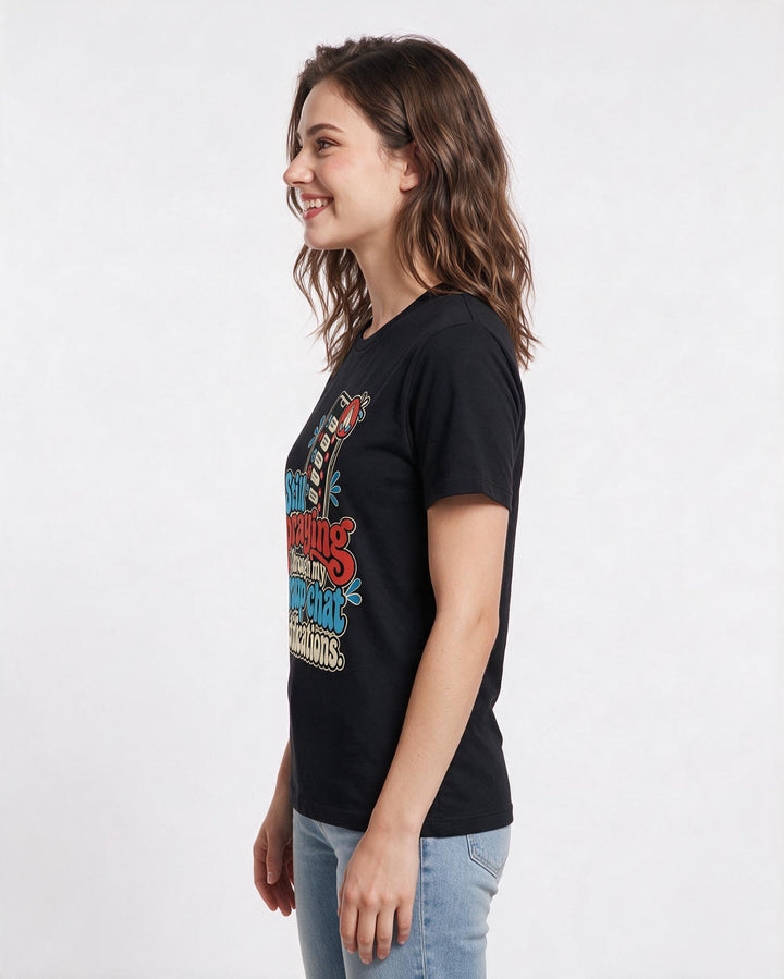 Christian Faith Black T-Shirt for Women – Everyday Expression Graphic Tee product image 2