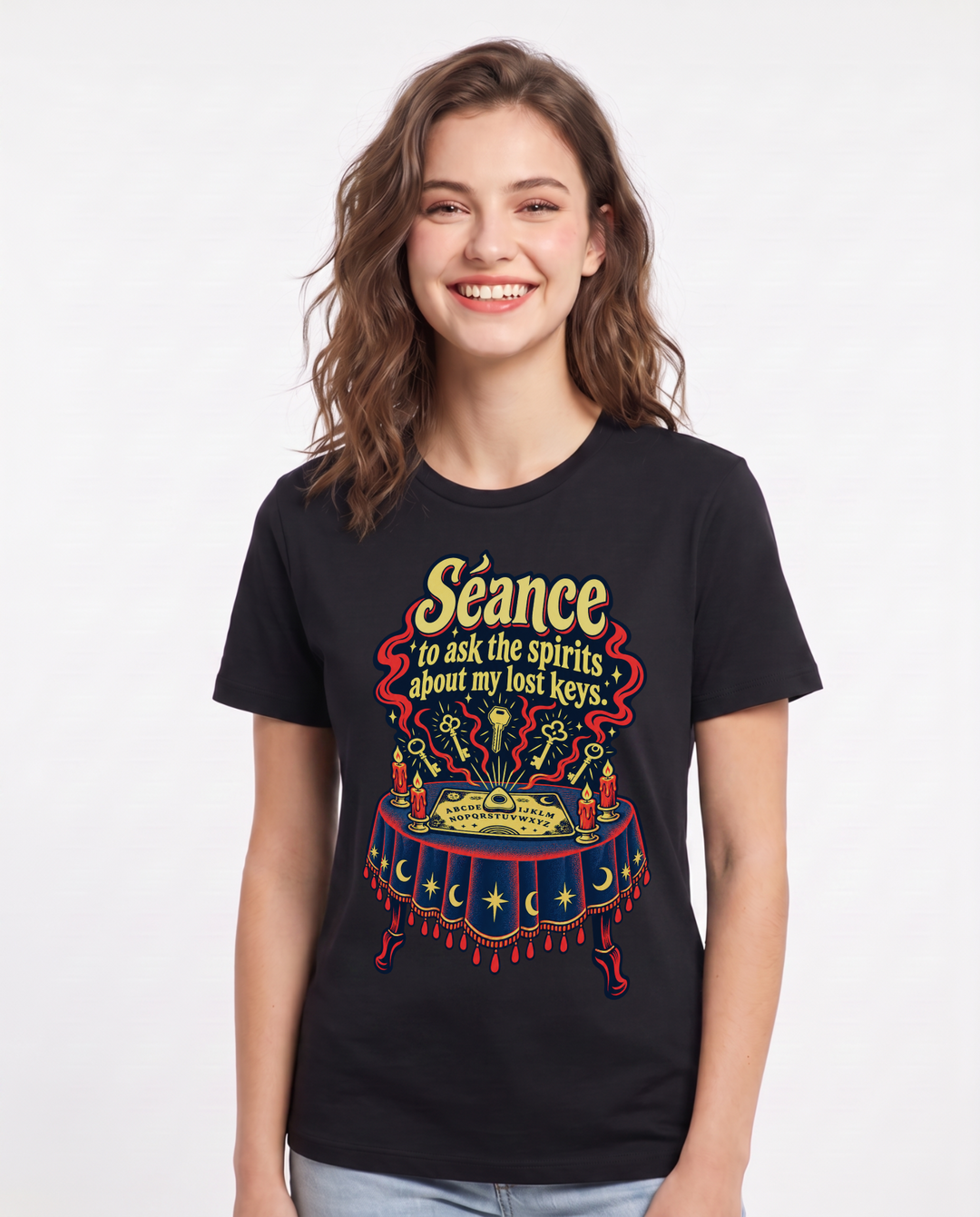 Halloween Black T-Shirt for Women – Halloween Theme Graphic Tee product image 3