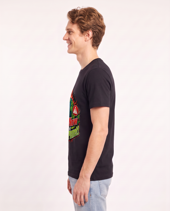 Act Now for Our Planet! Men's Black T-Shirt product image 3