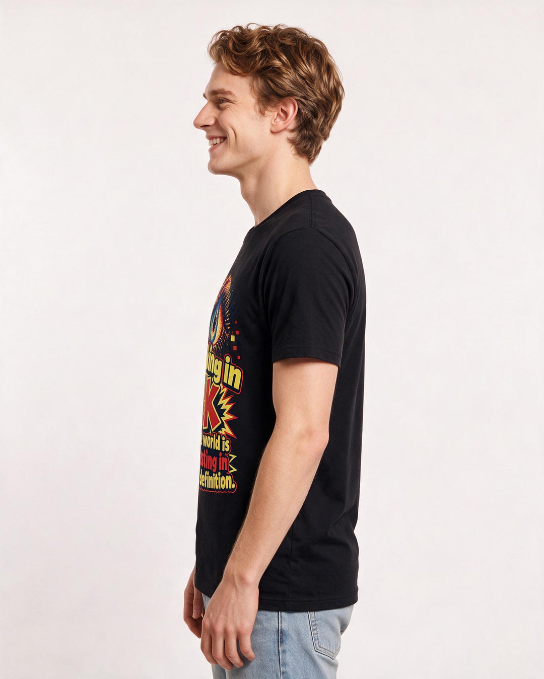 Neurodiversity Black T-Shirt for Men – Everyday Expression Graphic Tee product image 2