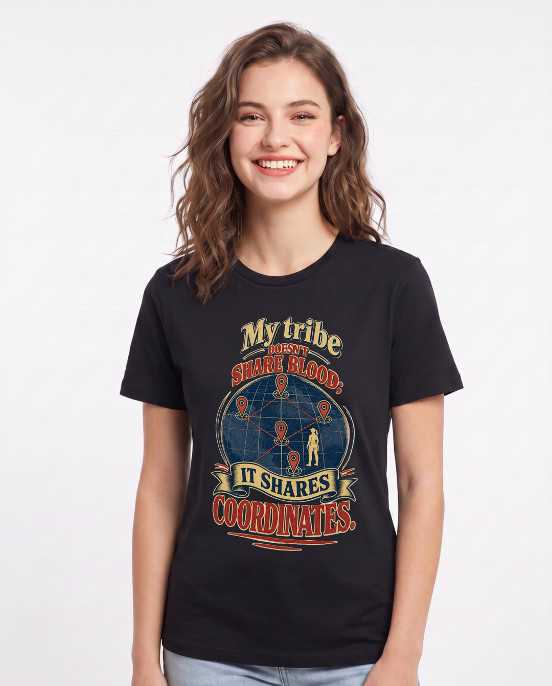 Veteran Black T-Shirt for Women – Everyday Expression Graphic Tee product image 3