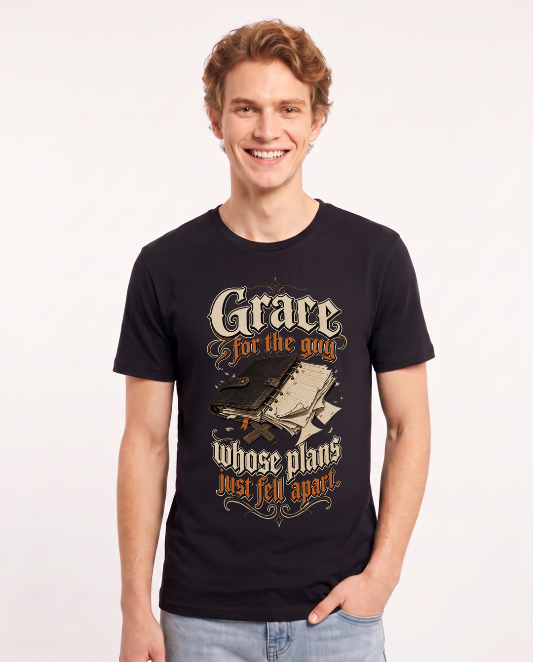 Christian Faith Black T-Shirt for Men – Everyday Expression Graphic Tee product image 3