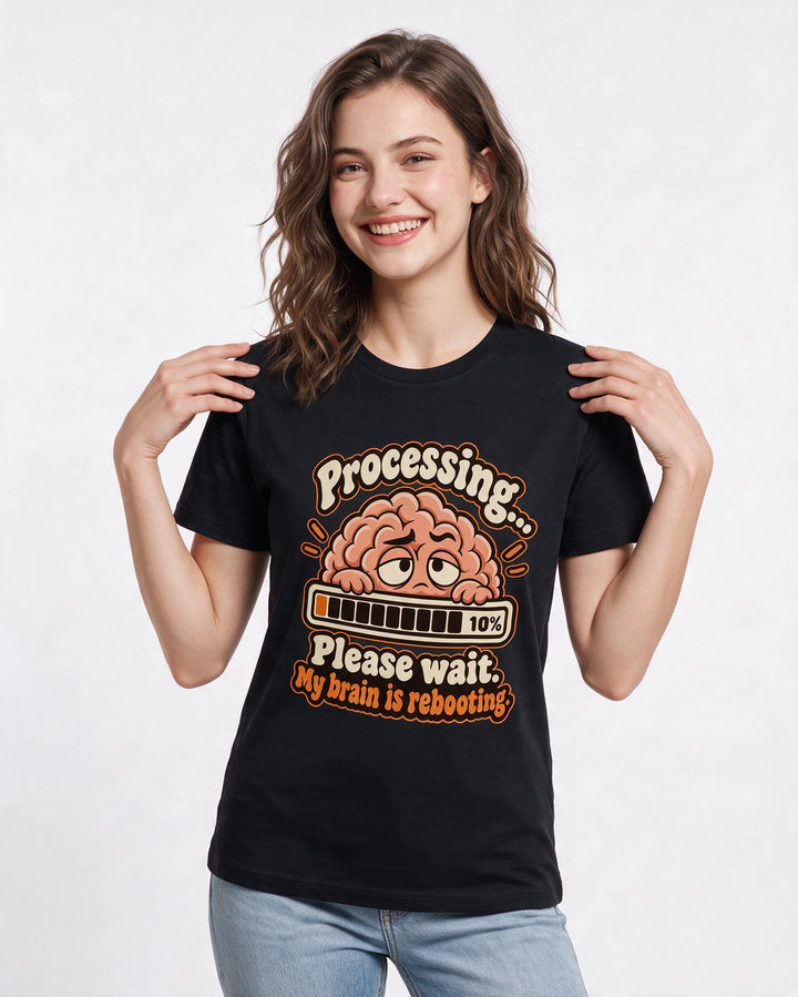Meme Black T-Shirt for Women – Everyday Expression Graphic Tee product image 1