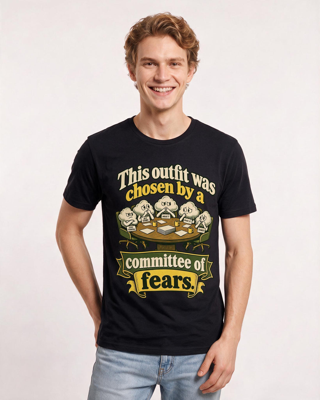Meme Black T-Shirt for Men – Everyday Expression Graphic Tee product image 1