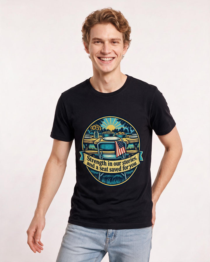 Patriotic Black T-Shirt for Men – Everyday Expression Graphic Tee product image 1