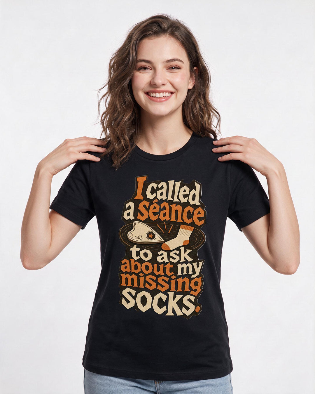 Halloween Black T-Shirt for Women – Halloween Theme Graphic Tee product image 1