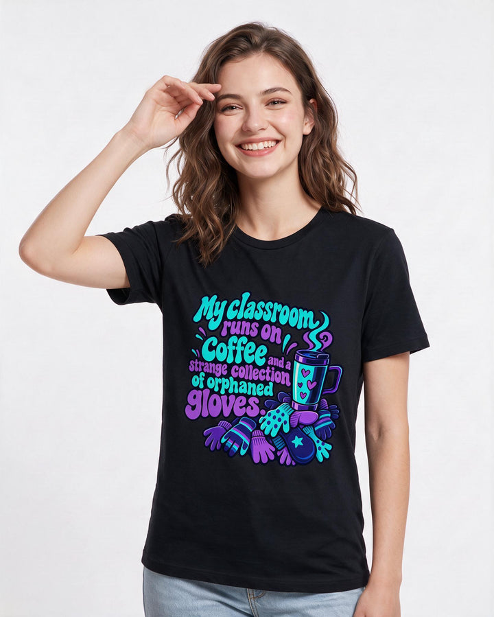 Teacher Black T-Shirt for Women – Everyday Expression Graphic Tee product image 1