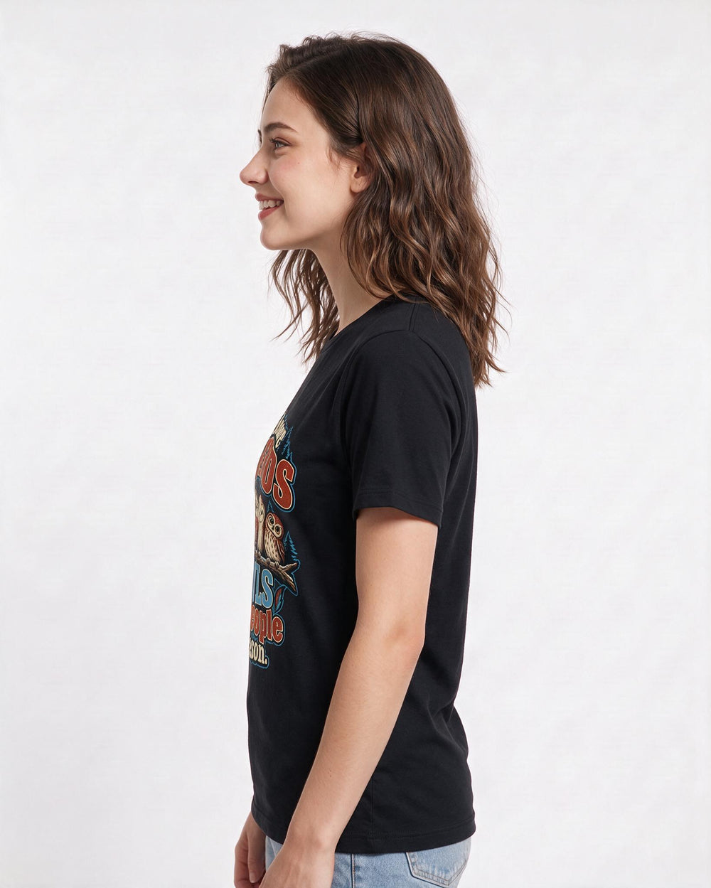 Hunting Black T-Shirt for Women – Everyday Expression Graphic Tee product image 2