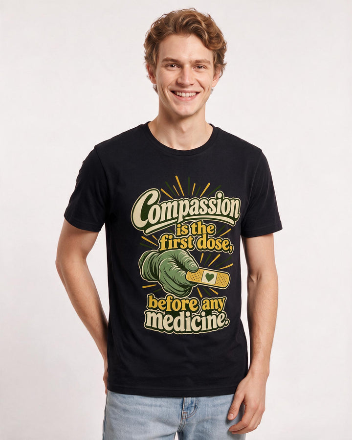 Nurse Black T-Shirt for Men – Nursing Life Graphic Tee product image 1