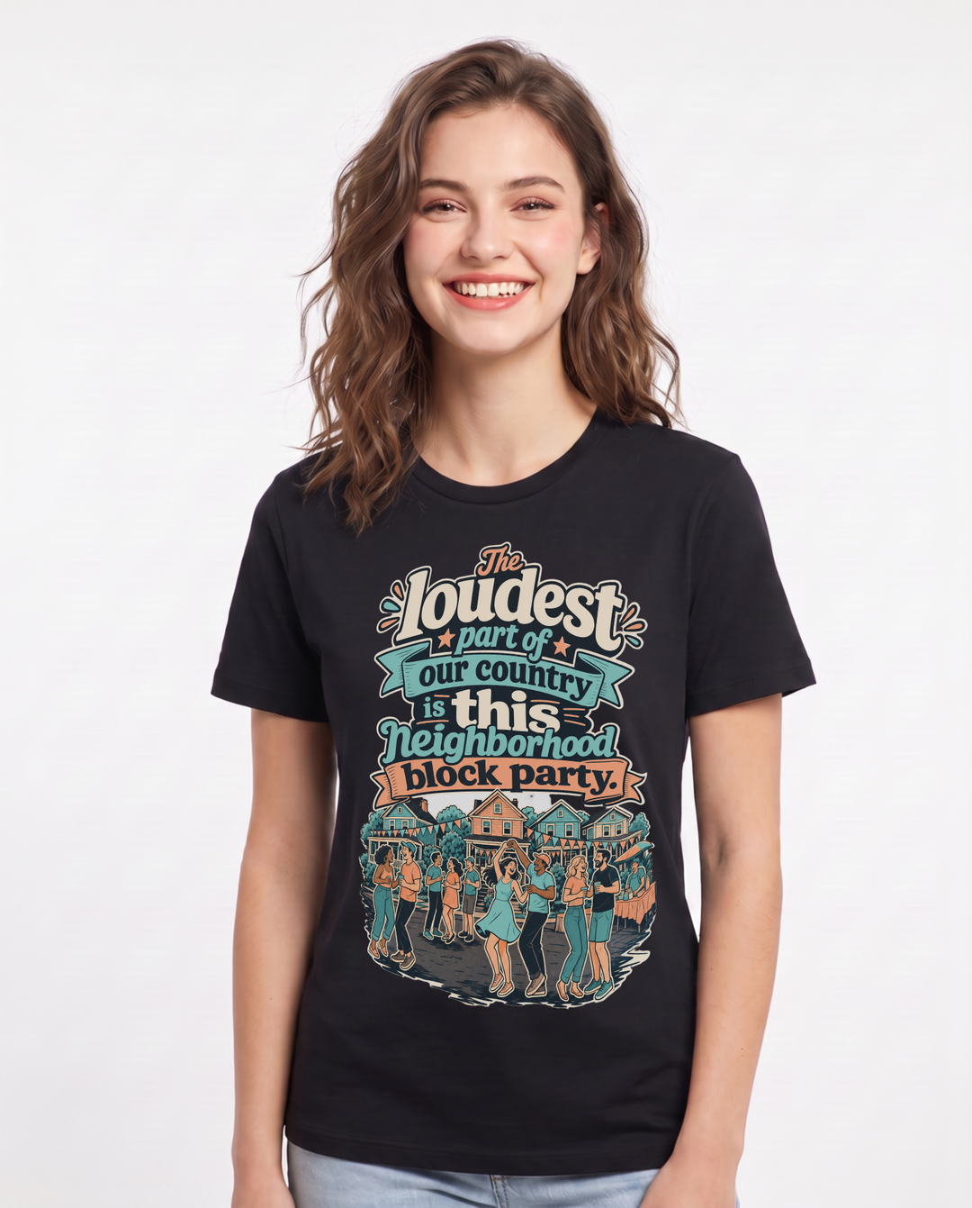 Patriotic Black T-Shirt for Women – Everyday Expression Graphic Tee product image 1