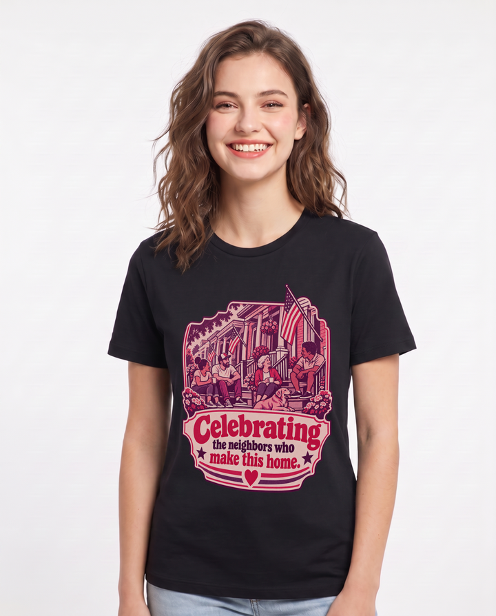 Patriotic Black T-Shirt for Women – Everyday Expression Graphic Tee product image 3