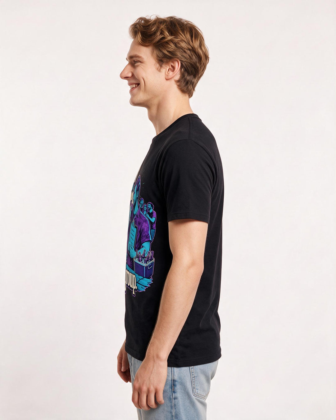 Beer Men's Black T-Shirt – I'm the designated beer taster for this product image 2
