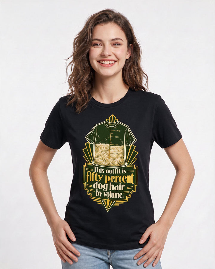 Dog Lover Black T-Shirt for Women – Everyday Expression Graphic Tee product image 1