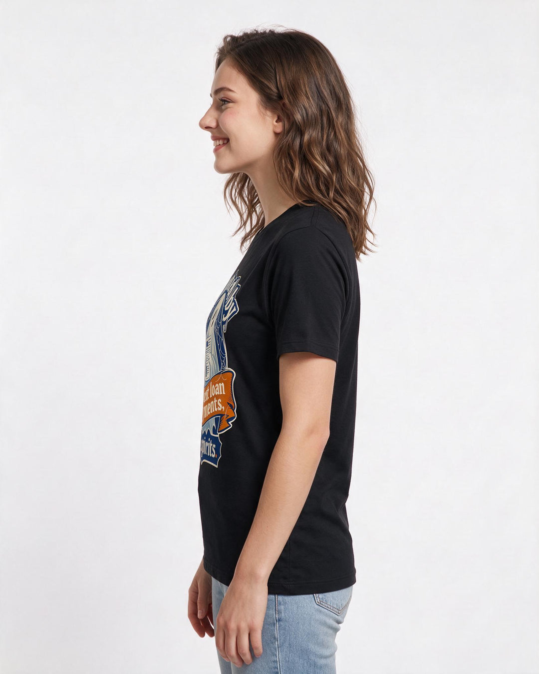 Halloween Black T-Shirt for Women – Halloween Theme Graphic Tee product image 2