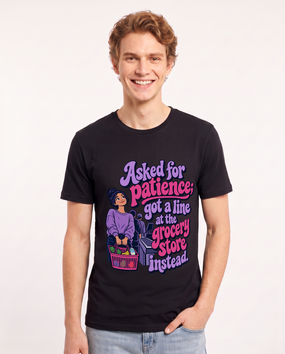 Christian Faith Black T-Shirt for Men – Everyday Expression Graphic Tee product image 3