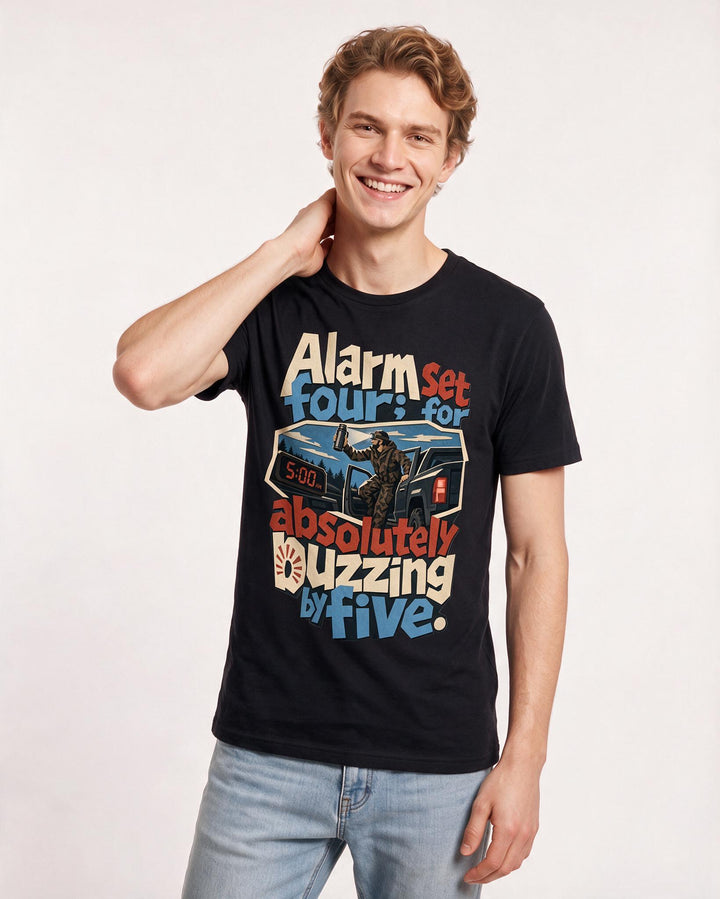 Hunting Black T-Shirt for Men – Everyday Expression Graphic Tee product image 1