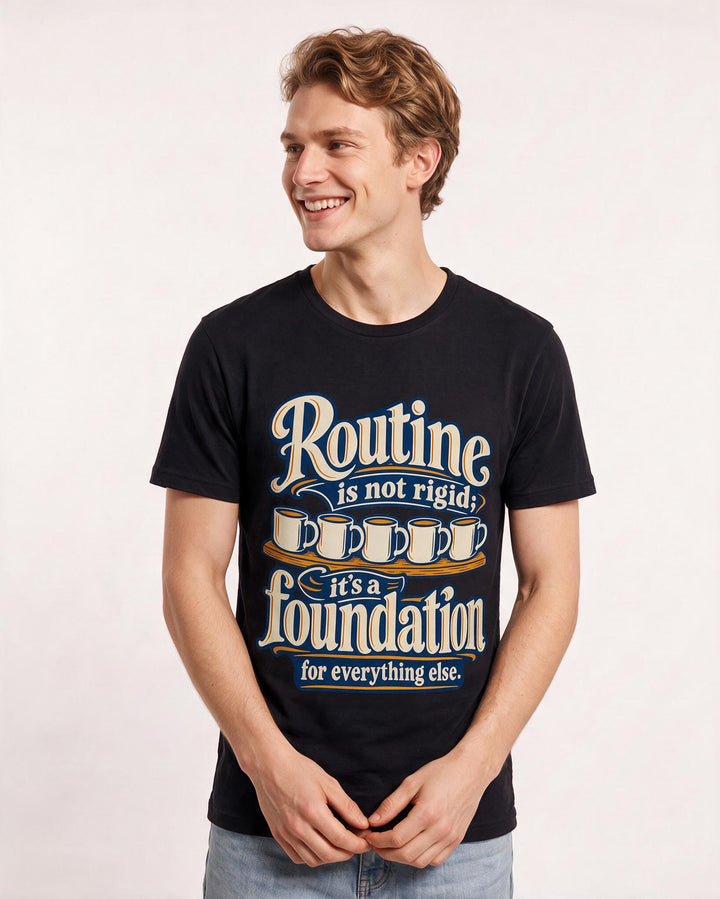 Neurodiversity Black T-Shirt for Men – Everyday Expression Graphic Tee product image 1