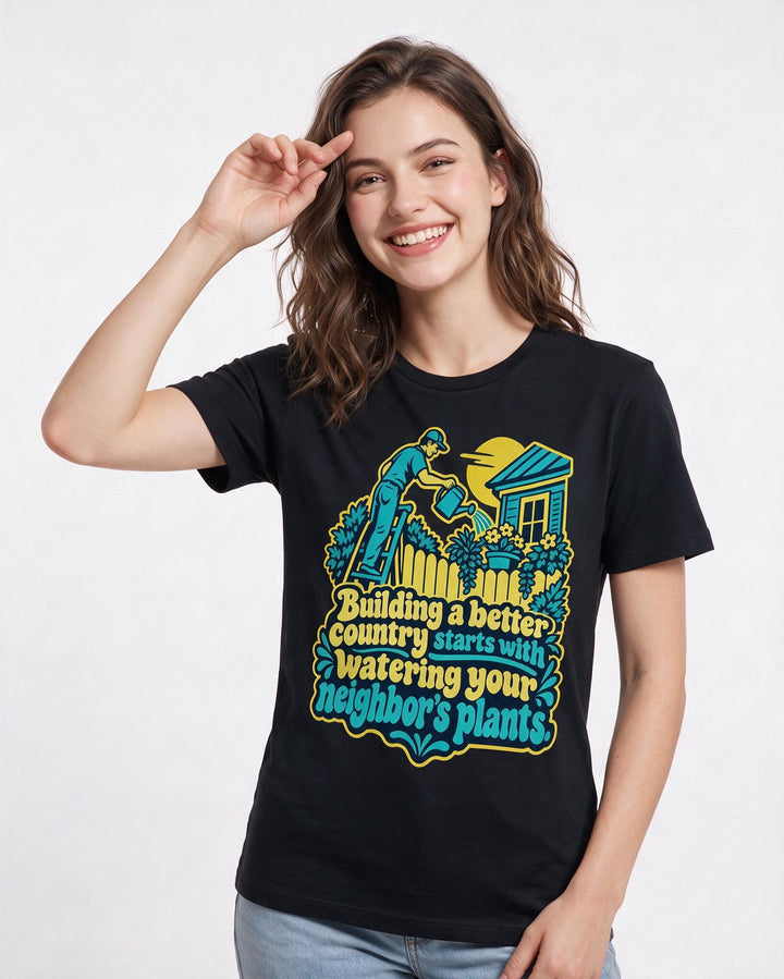 Patriotic Black T-Shirt for Women – Everyday Expression Graphic Tee product image 1