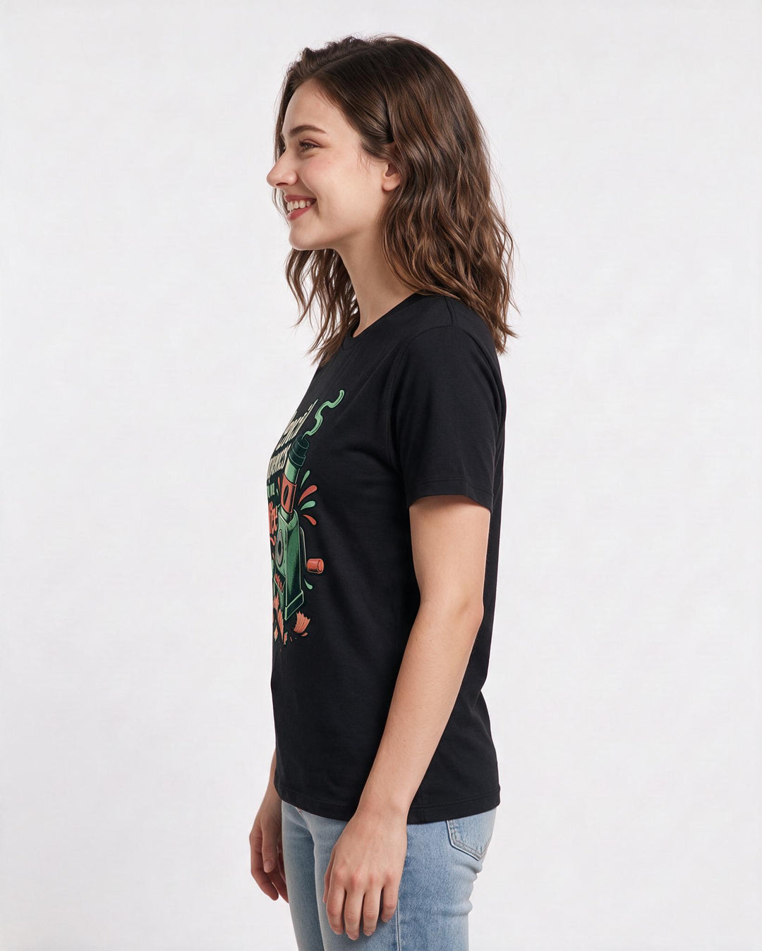 Teacher Black T-Shirt for Women – Everyday Expression Graphic Tee product image 2
