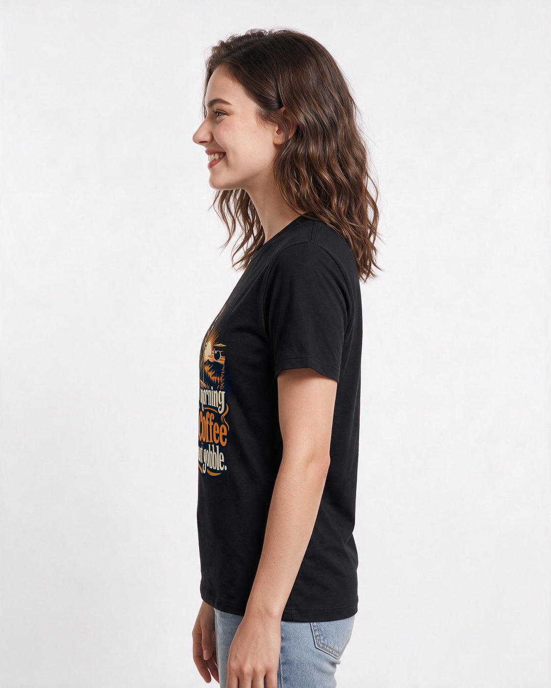 Hunting Black T-Shirt for Women – Everyday Expression Graphic Tee product image 2