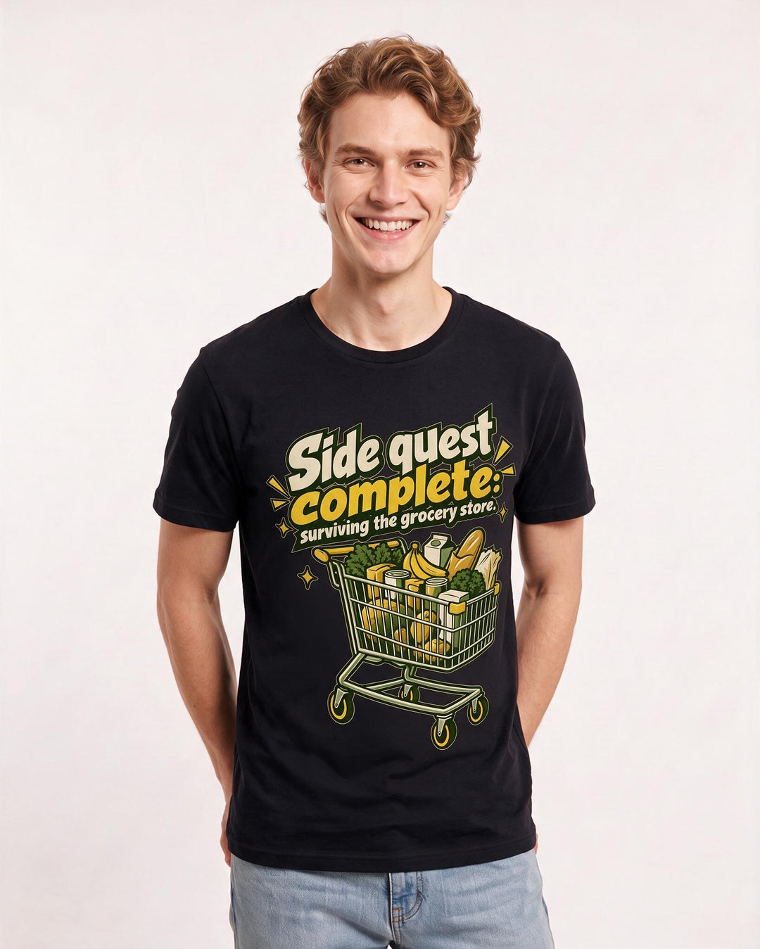 Gaming Black T-Shirt for Men – Game Night Graphic Tee product image 1