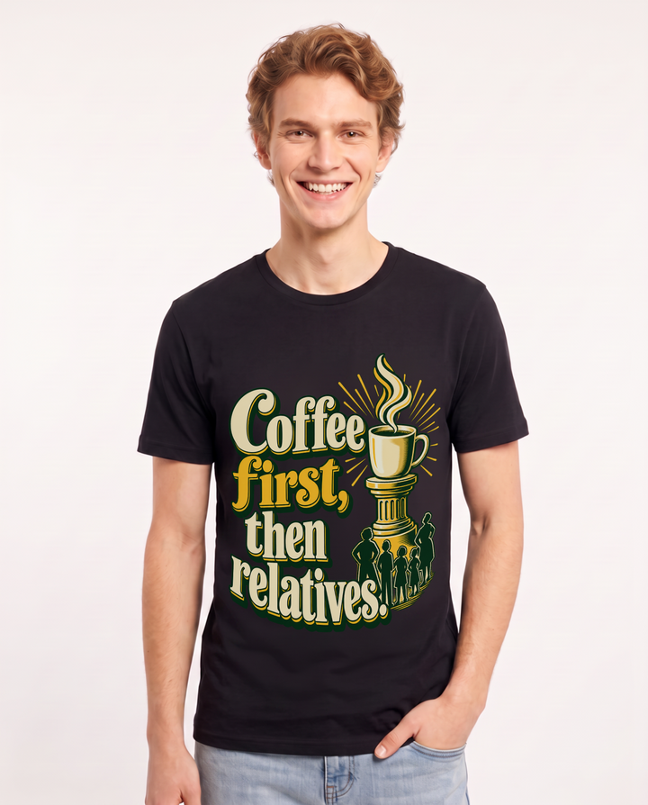 Family Black T-Shirt for Men – Everyday Expression Graphic Tee product image 3